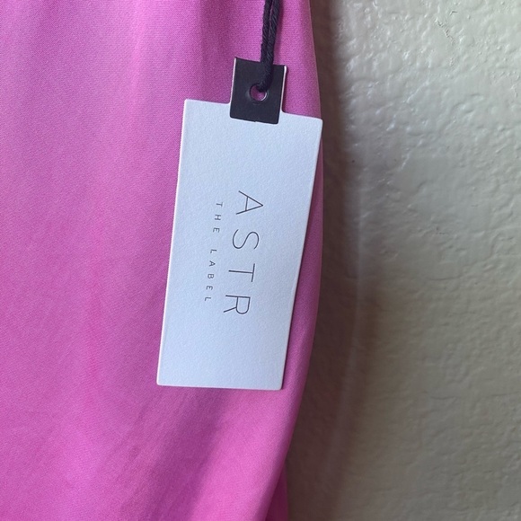 Astr Pink Satin Mini Dress - Picture 10 of 11